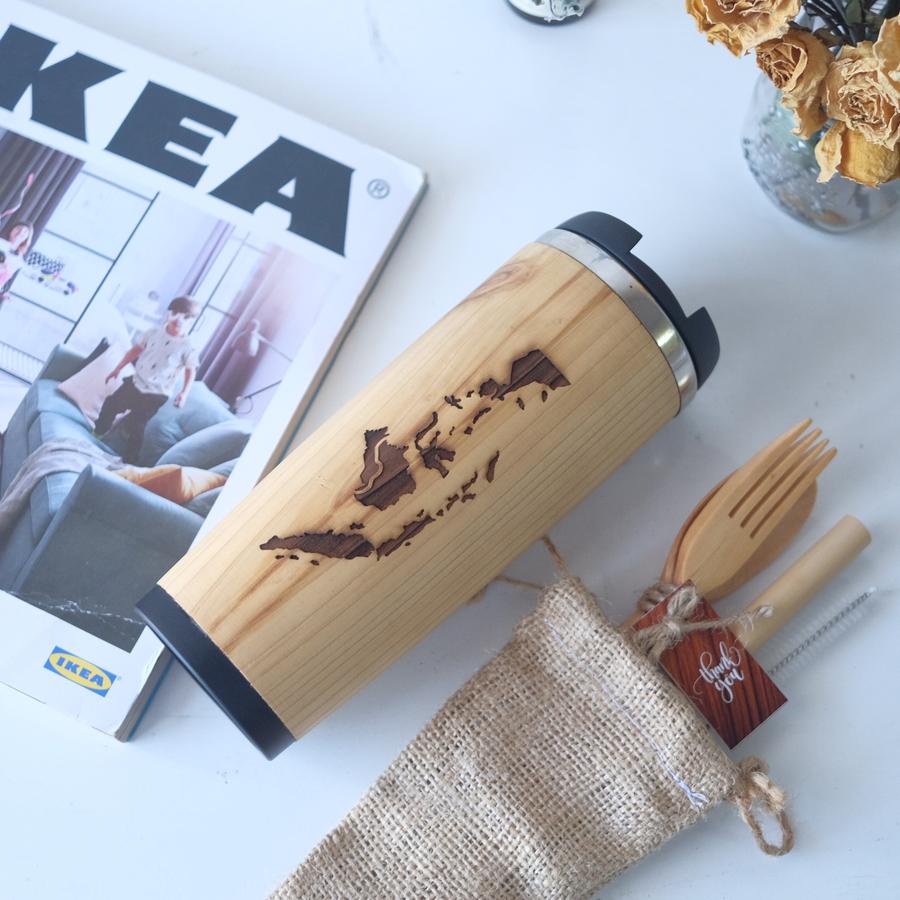 Promo Nuansa - Tumblr Peta Indonesia + Cuttlery Set