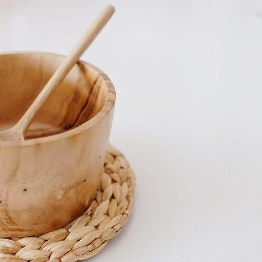 Placemat Eceng Gondok S 15cm Dekayu | Coaster Gelas | Tatakan