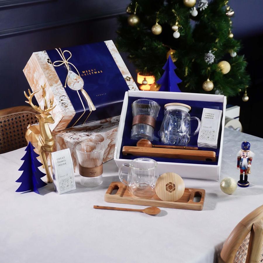 Dekayu - Hampers NIGHT TEA | Kado Natal | Hampers Xmast | Hampers Natal dan Tahun Baru | Christmas Hampers | Coorporate Gift | Hampers Teaware set