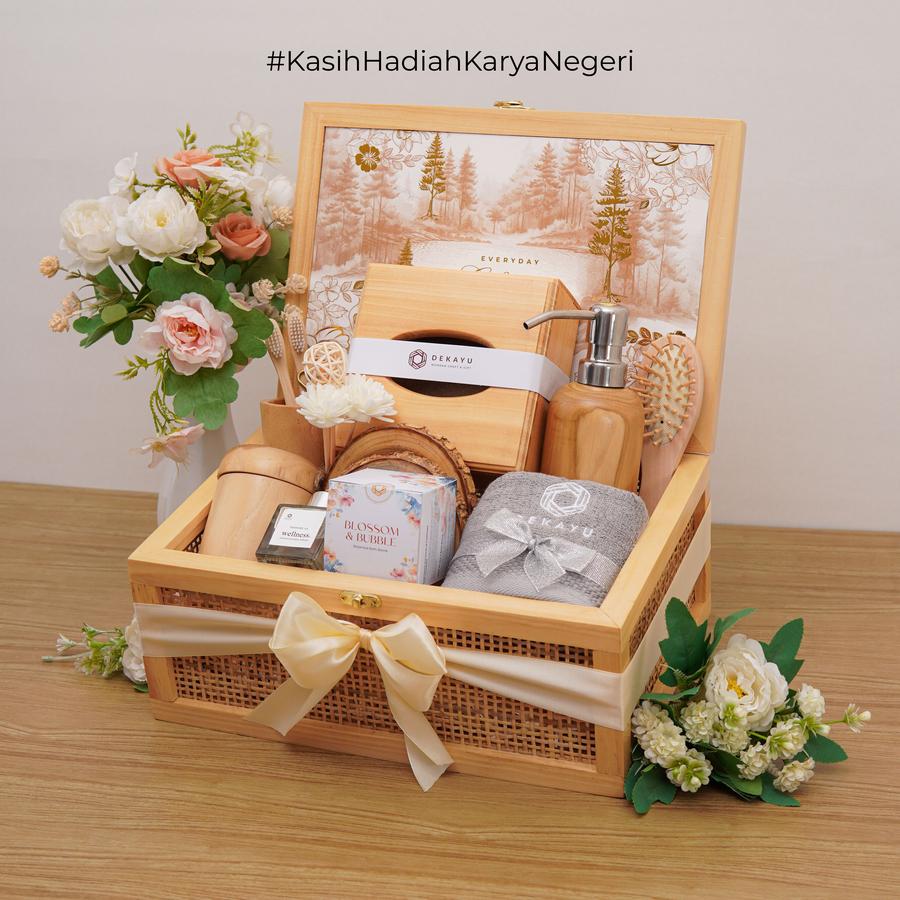 Dekayu - Hampers GRANDE THE GENTLE ROUTINE | Hampers Premium | Coorporate Gift | Hampers Pembicara dan Dosen | Kado pimpinan | Wedding Gift | Bathroom set