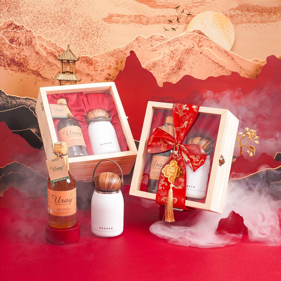 Dekayu - Hampers Imlek GOLDEN LUNAR | Kado Imlek Estetik | Chinese New Year Hampers | Personal Gift | Coorporate Gift | CNY Hampers | FREE Greeting Card