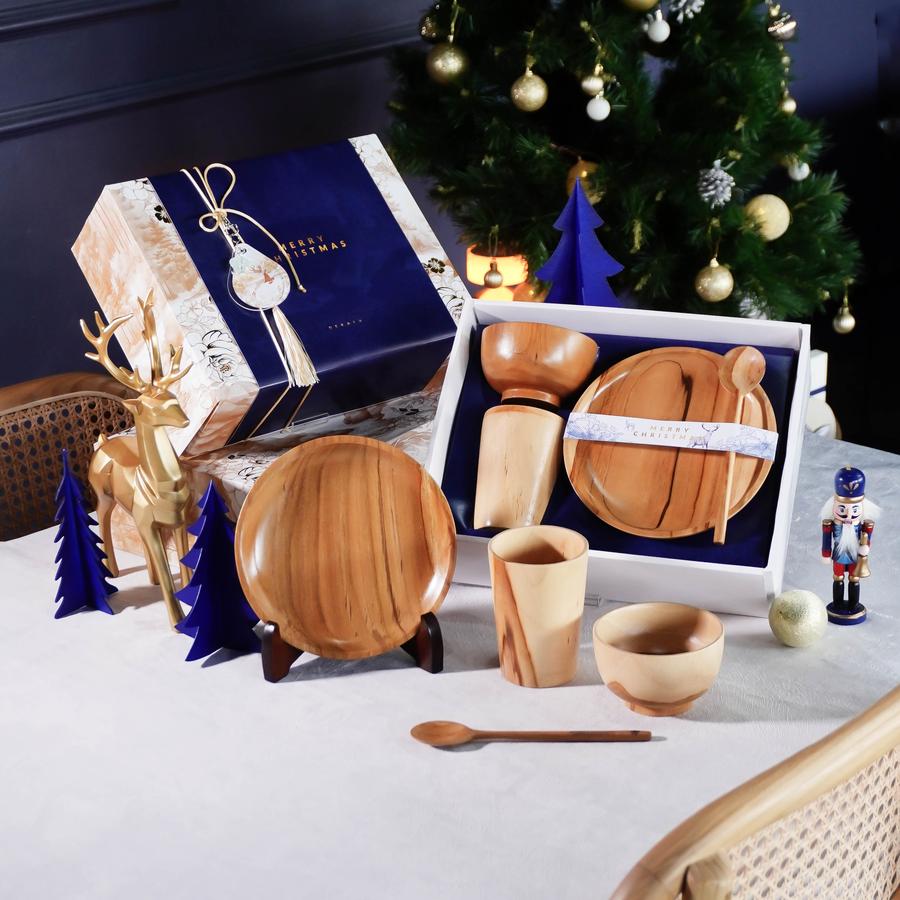 Dekayu - Hampers SPARKLING LIYA | Kado Natal | Hampers Xmast | Hampers Natal dan Tahun Baru | Christmas Hampers | Coorporate Gift | Family dinning set | Hampers Alat makan Set