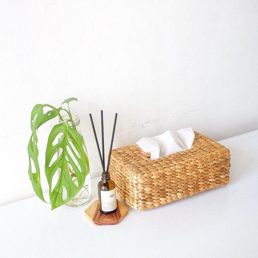 Eceng Anyam Kotak Tissue Dekayu | Tissue Box | Kotak Tempat Tisu