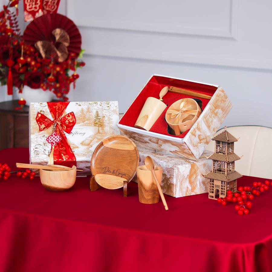 Dekayu - Hampers Imlek SHI WAN | Kado Imlek Estetik | Chinese New Year Hampers | Personal Gift | Coorporate Gift | CNY Hampers | FREE Greeting Card