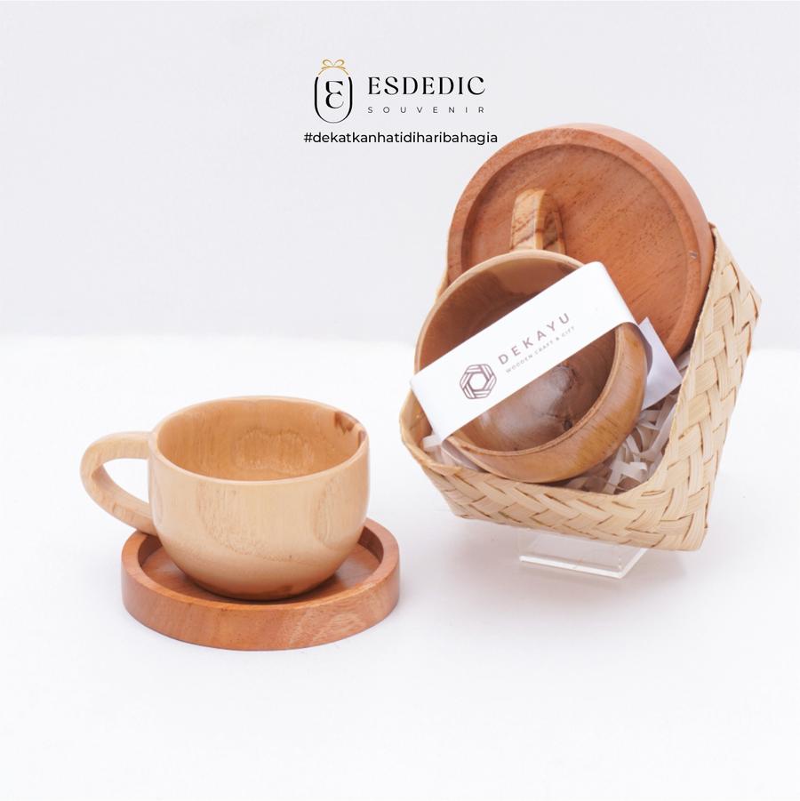 Souvenir Coffee Set Dekayu / Souvenir Pernikahan / Souvenir Unik