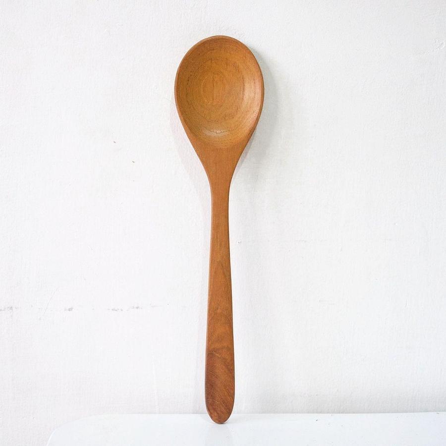 Sendok Jati Salad Oval Yuna Dekayu | Sutil Kayu | Spatula Kayu Jati