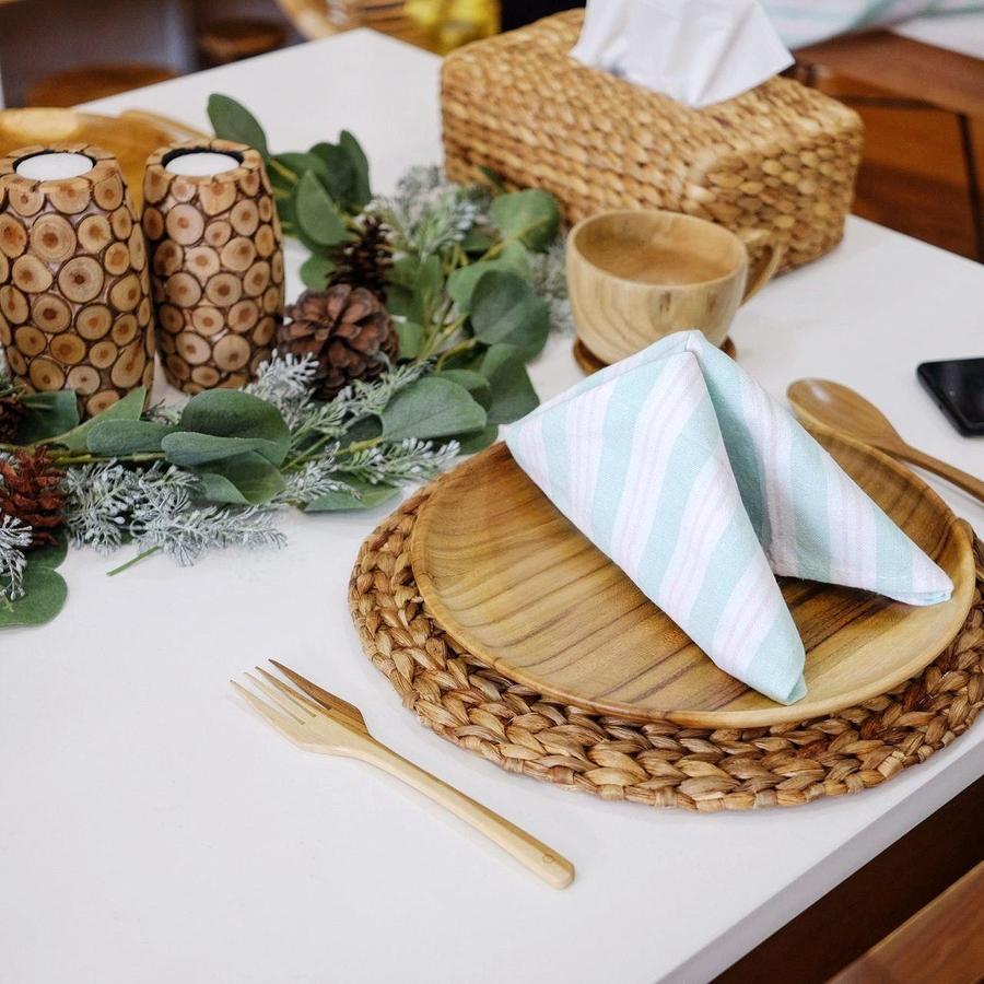 Dekayu Piring Makan Kayu Jati / Wooden Plate