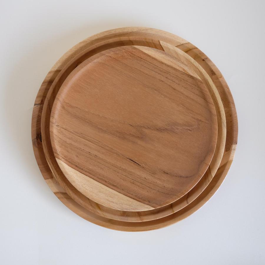 Dekayu Piring Makan Kayu Jati / Wooden Plate
