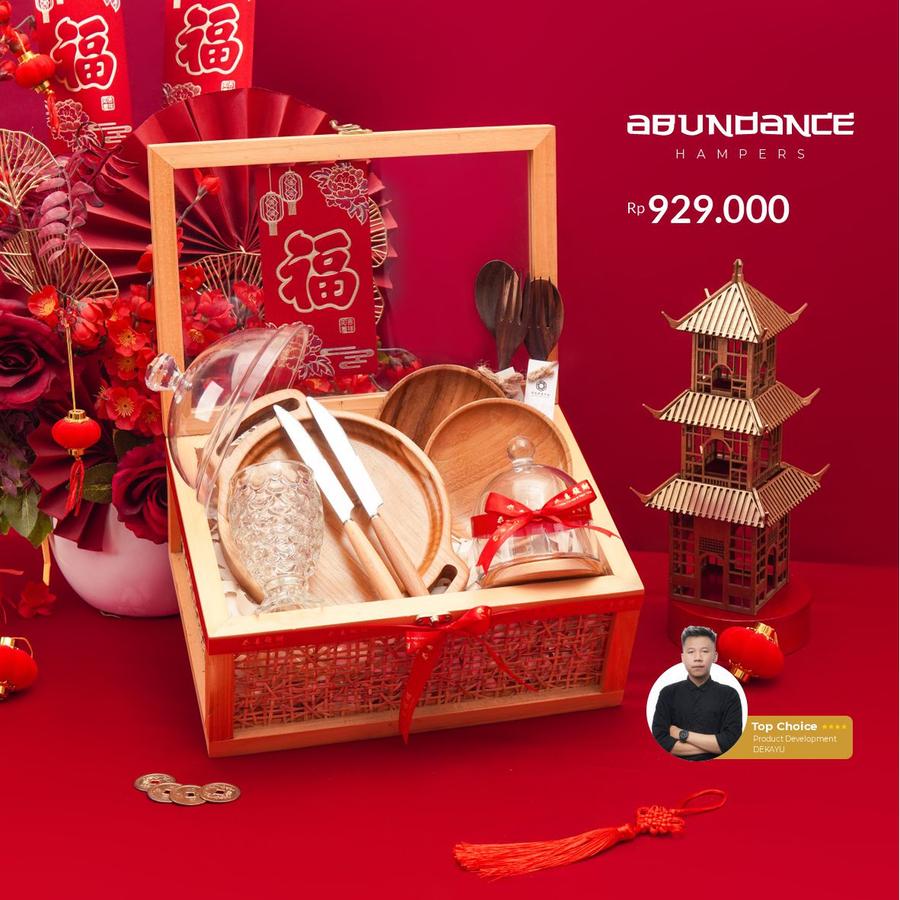 Dekayu - Hampers GRANDE ABUNDANCE | Kado Imlek Estetik | Chinese New Year Hampers | Personal Gift | Coorporate Gift | CNY Hampers | FREE Greeting Card