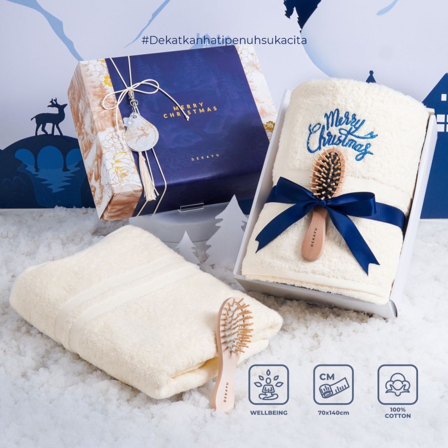 Dekayu - Hampers TENDERLY | Kado Natal | Hampers Xmast | Hampers Natal dan Tahun Baru | Christmas Hampers | Coorporate Gift | Hampers Handuk Single set