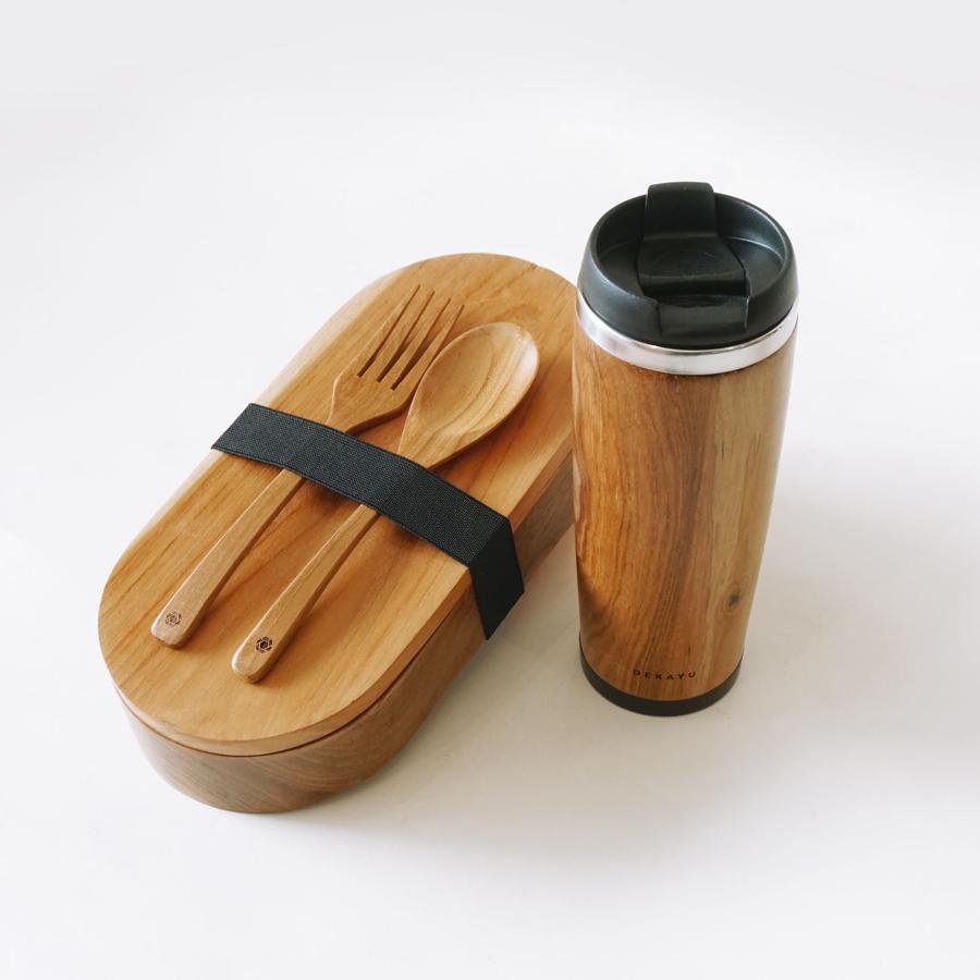 Travel Set Dekayu | Peralatan Makan Kayu | Lunch Box Set | Gift | Kado