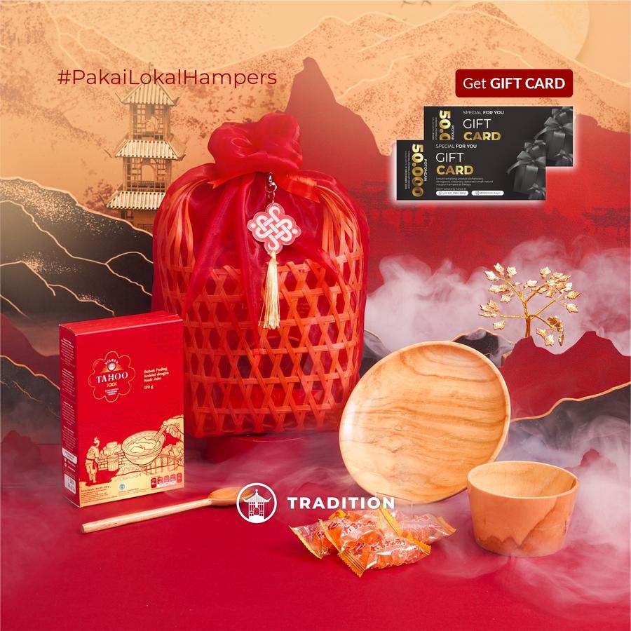 Dekayu - Hampers Imlek DOU HUA | Kado Imlek Estetik | Chinese New Year Hampers | Personal Gift | Coorporate Gift | CNY Hampers | FREE Greeting Card
