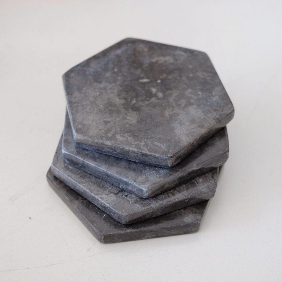 Tatakan Gelas Bahan Marbel Dekayu | Coaster | Coaster Marble