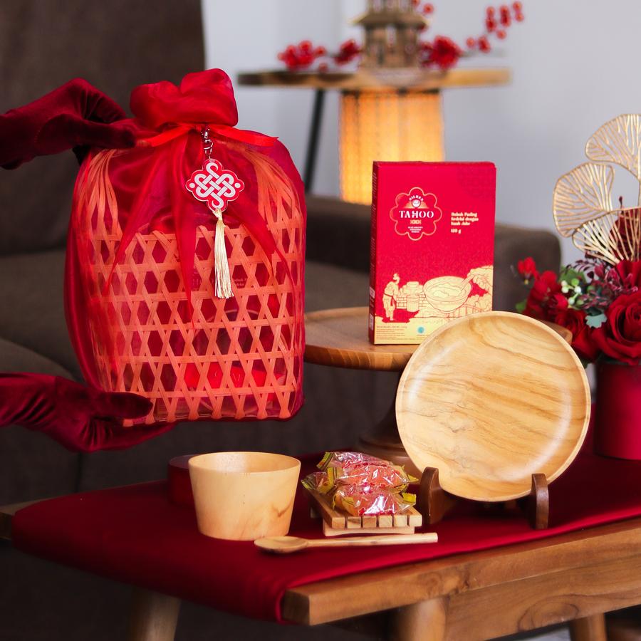 Dekayu - Hampers Imlek DOU HUA | Kado Imlek Estetik | Chinese New Year Hampers | Personal Gift | Coorporate Gift | CNY Hampers | FREE Greeting Card