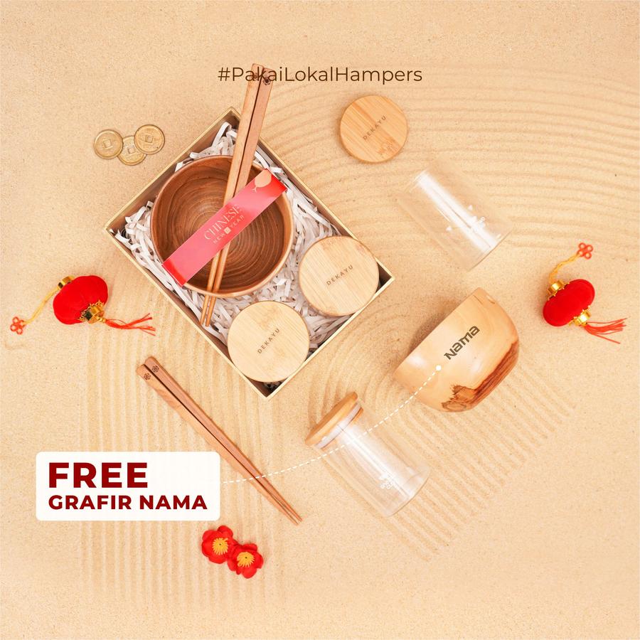 Dekayu - Hampers Imlek YIRAN | Kado Imlek Estetik | Chinese New Year Hampers | Personal Gift | Coorporate Gift | CNY Hampers | FREE Greeting Card