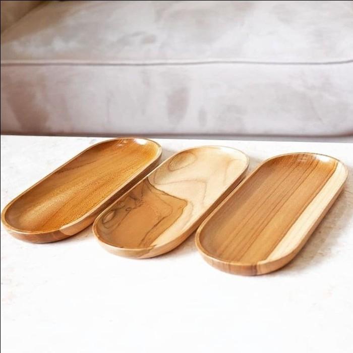 Dekayu Piring Jati Lonjong