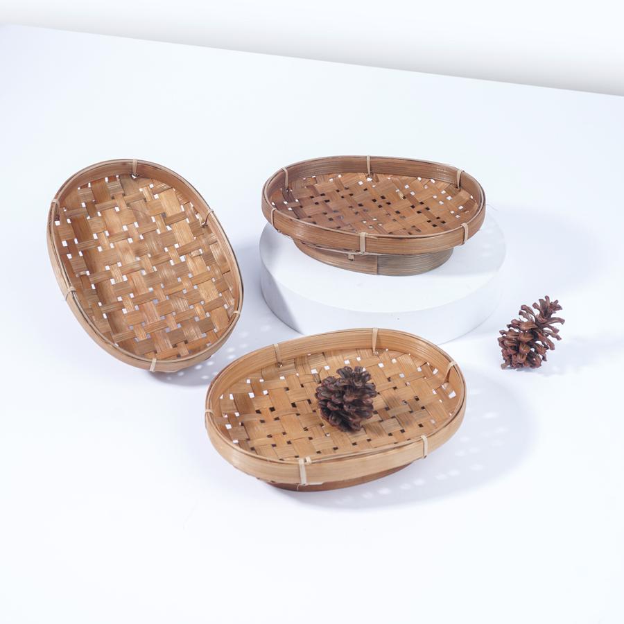 Dekayu Wadah Bambu Kecil D16 | Piring Bambu | Piring Saji