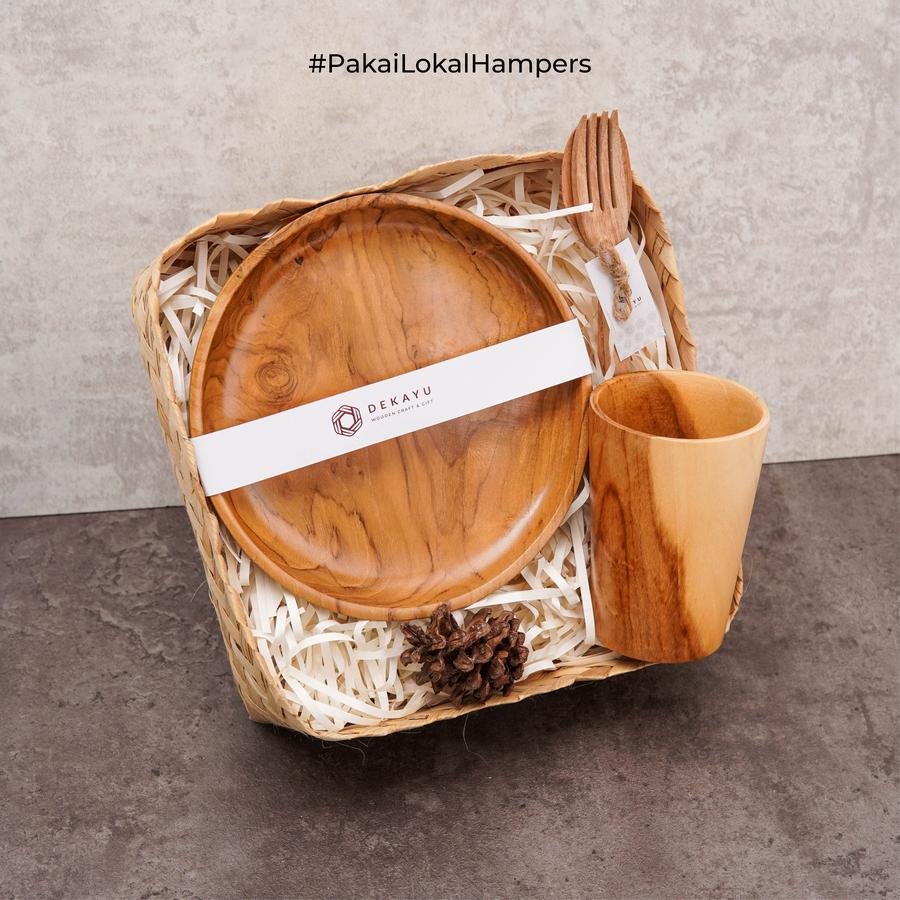 Dekayu - Hampers Single | Souvenir Pernikahan | Hampers Ulang Tahun | Alat Makan Kayu Set
