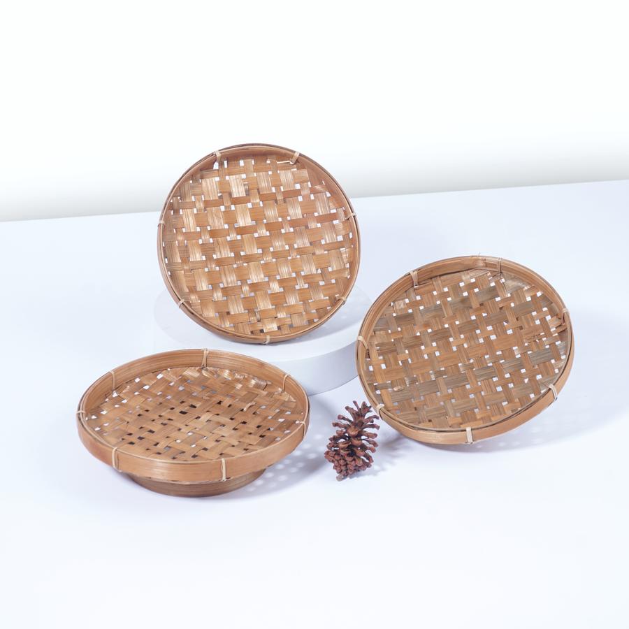 Dekayu Wadah Bambu Kecil D16 | Piring Bambu | Piring Saji