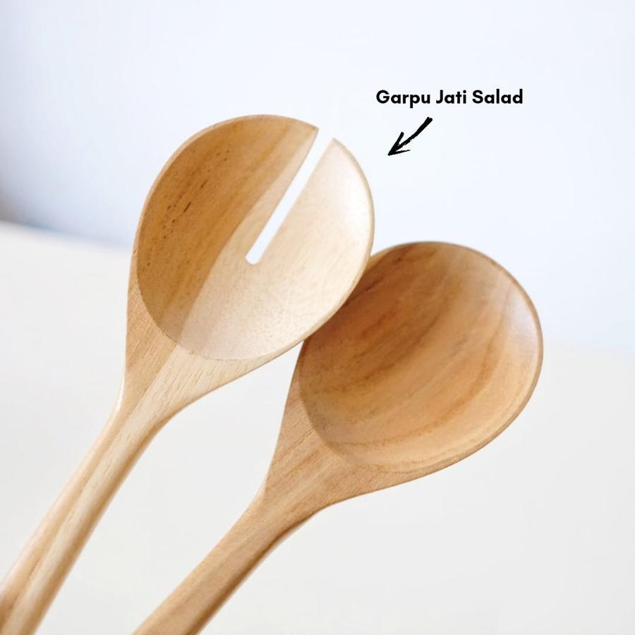 Sendok Garpu Kayu Salad | Wooden Spoon Salad | Sendok Kayu