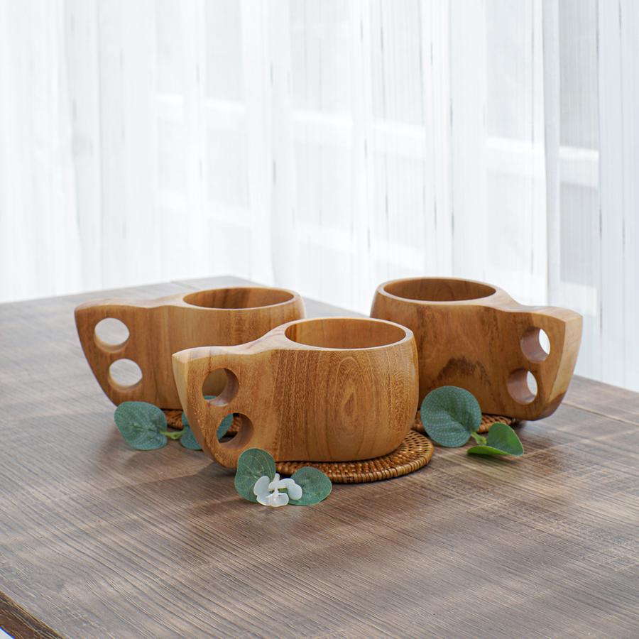 Cangkir Kopi Kayu Jati Dekayu | Wooden Cup | Cangkir Teh Serbaguna