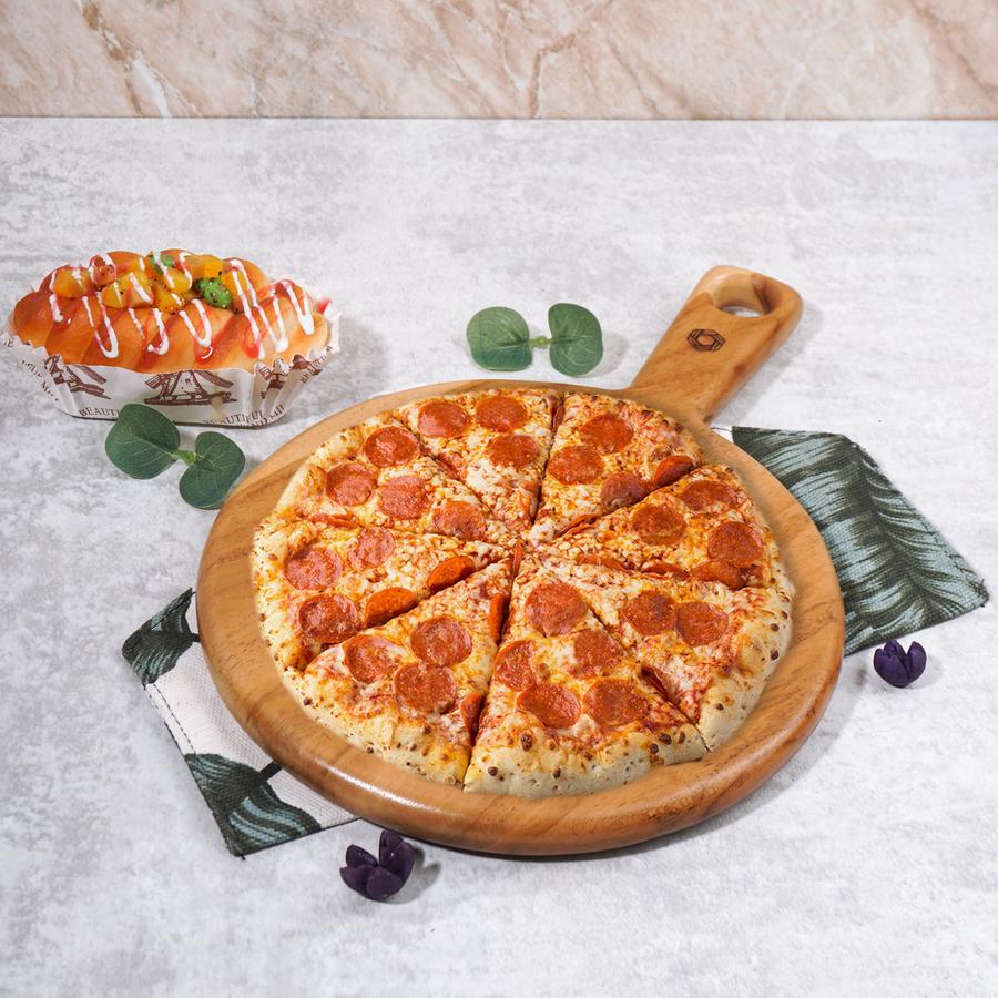 Dekayu Talenan Kayu Jati Pizza | Wooden Cutting Board | Serving Board