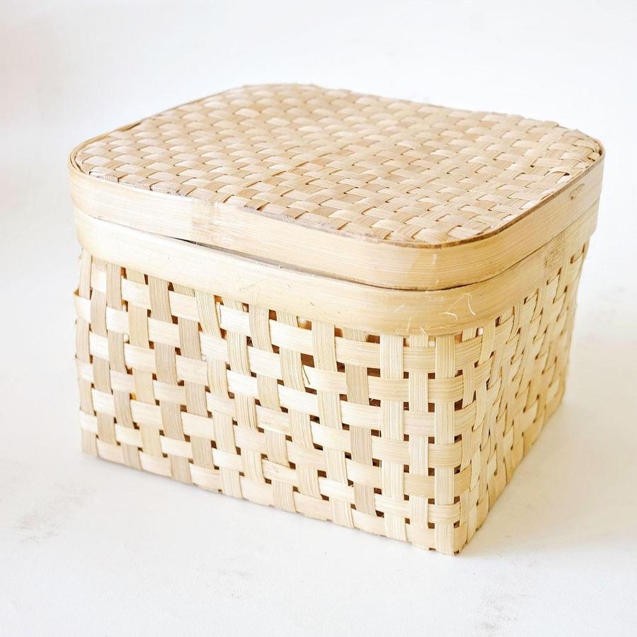 Dekayu Wadah Bambu P20cm | Storage Box Multifungsi | Kotak Penyimpanan