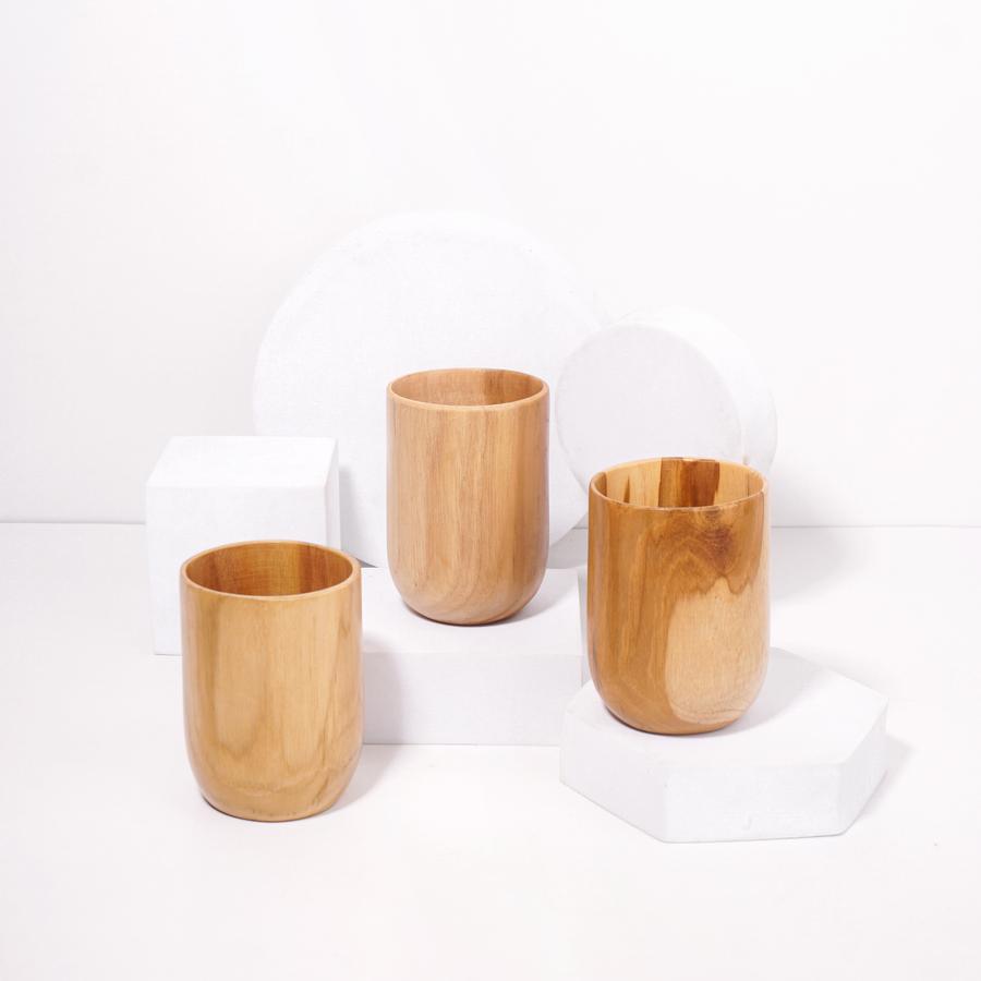 Dekayu - Gelas Jati Ocha | Gelas Kayu Jati | Wooden Glass