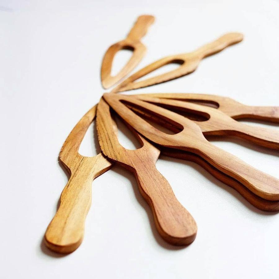 Pisau Kayu Roti Dekayu | Pisau Dapur Kayu | Food Grade