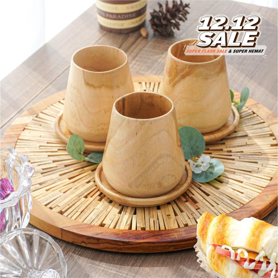 Dekayu - Gelas Kayu Jati Melia | Unique Wooden Glass | Multifunction