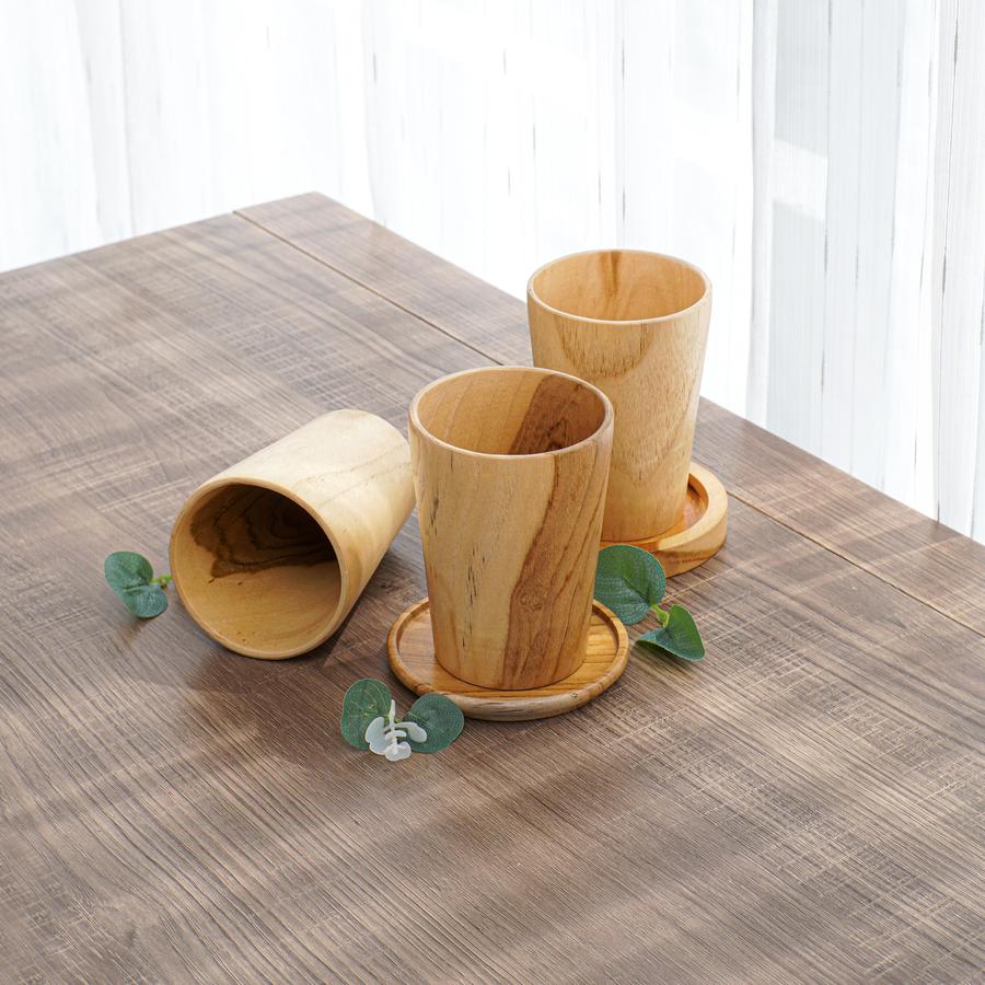 Dekayu - Gelas Jati Rena | Gelas Kayu Jati | Wooden Glass