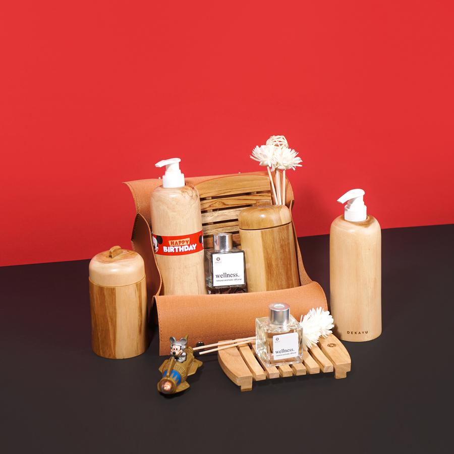 Dekayu Hampers Kids Goofy | Ulang Tahun Anak | Box Hampers | Gift Box | Hadiah Pernikahan | Wedding Gift | Hampers Kayu Unik Berwarna