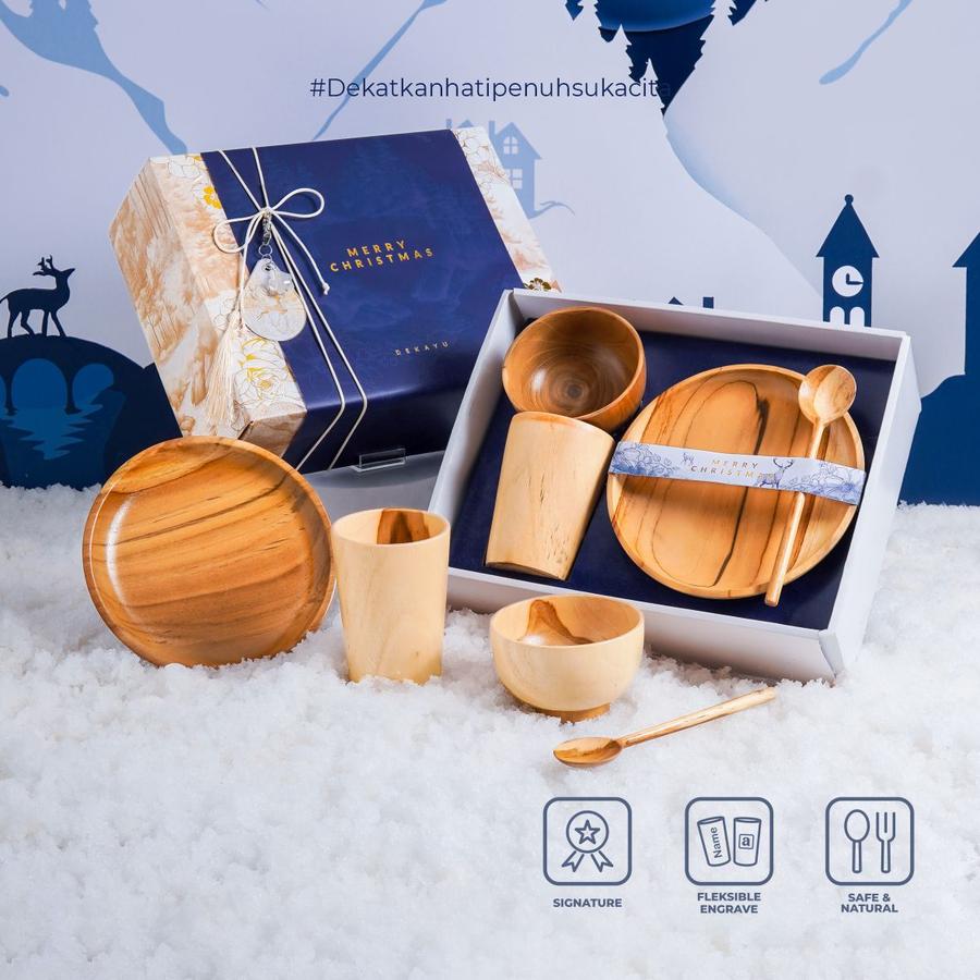 Dekayu - Hampers SPARKLING LIYA | Kado Natal | Hampers Xmast | Hampers Natal dan Tahun Baru | Christmas Hampers | Coorporate Gift | Family dinning set | Hampers Alat makan Set