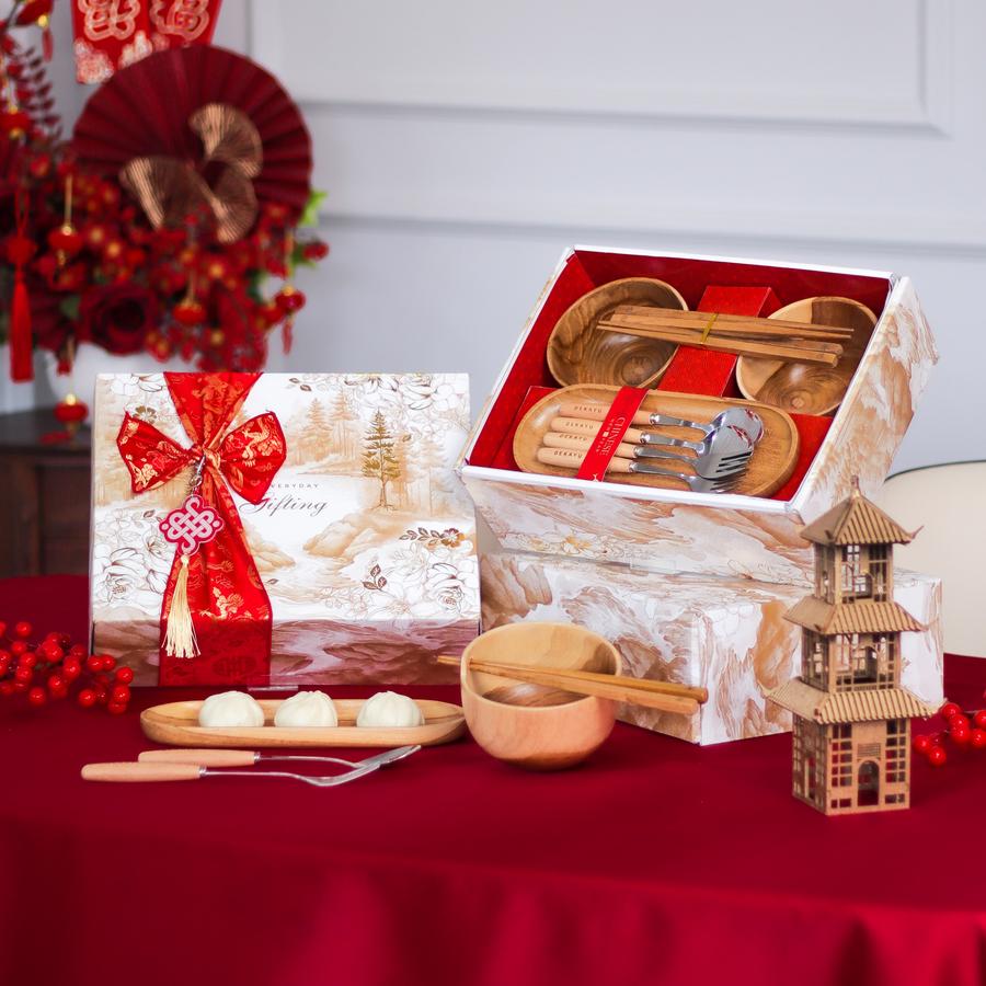 Dekayu - Hampers Imlek XIE JINGMI | Kado Imlek Estetik | Chinese New Year Hampers | Personal Gift | Coorporate Gift | CNY Hampers | FREE Greeting Card