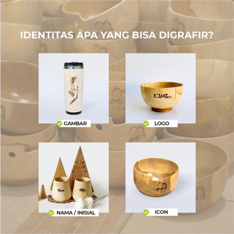 Custom Grafir Dekayu | Grafir Wajah / Grafir Nama / Grafir Logo