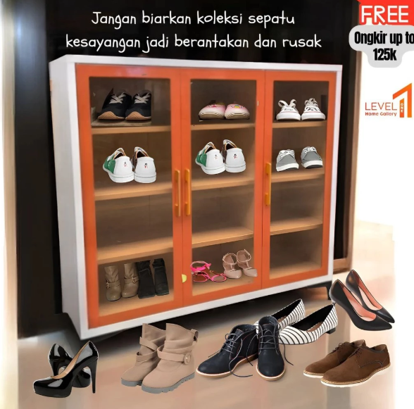 Lemari Sepatu Besi Minimalis - SCC