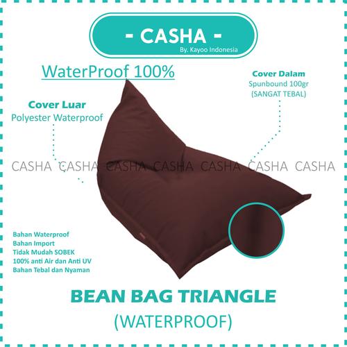 (COVER ONLY) CASHA Triangle Bahan WATERPROOF TANPA ISI size M