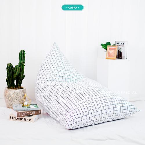 (COVER ONLY) CASHA Triangle MEDIUM Katun Motif TANPA ISI - Size Medium