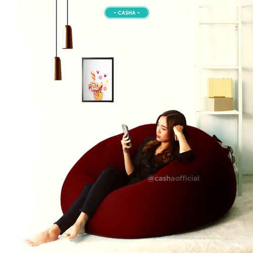 CASHA - BEAN BAG GUMMY (COVER ONLY) size XL–BAHAN POLYESTER STRETCH