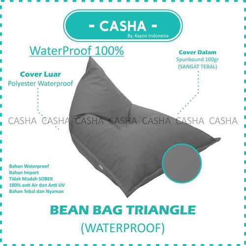 (COVER ONLY) CASHA Triangle Bahan WATERPROOF TANPA ISI size M