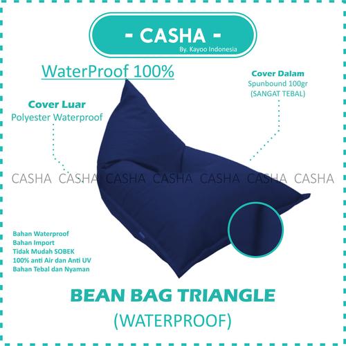 (COVER ONLY) CASHA Triangle Bahan WATERPROOF TANPA ISI size M