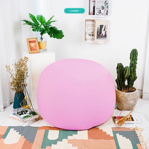 GUMMY BEAN BAG plus isi size XL - BAHAN POLYESTER STRETCH - ROUND