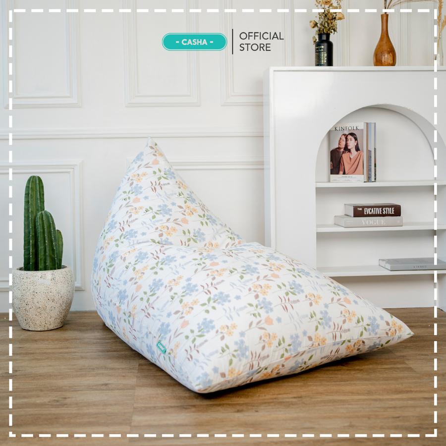 (COVER ONLY) CASHA Triangle MEDIUM Katun Motif TANPA ISI - Size Medium