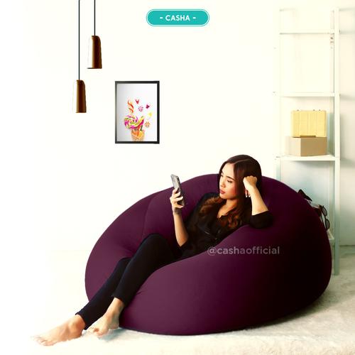 CASHA - BEAN BAG GUMMY (COVER ONLY) size XL–BAHAN POLYESTER STRETCH