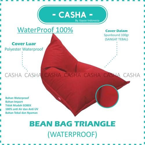 (COVER ONLY) CASHA Triangle Bahan WATERPROOF TANPA ISI size M