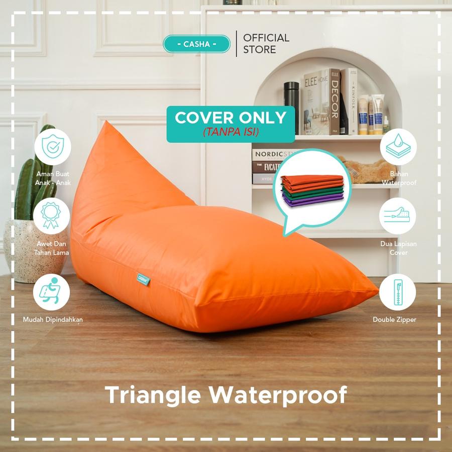 (COVER ONLY) CASHA Triangle Bahan WATERPROOF TANPA ISI size M