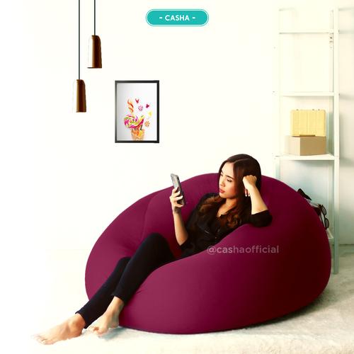 CASHA - BEAN BAG GUMMY (COVER ONLY) size XL–BAHAN POLYESTER STRETCH