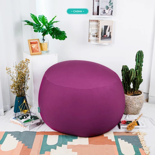 GUMMY BEAN BAG plus isi size XL - BAHAN POLYESTER STRETCH - ROUND