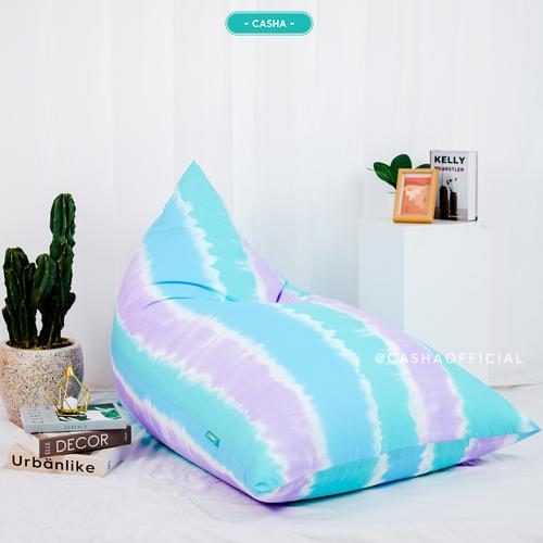 PLUS ISI - CASHA BEANBAG TRIANGLE KATUN MOTIF SIZE MEDIUM