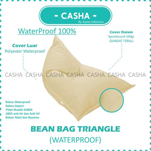 (COVER ONLY) CASHA Triangle Bahan WATERPROOF TANPA ISI size M
